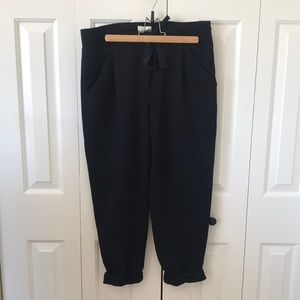 WILFRED black cropped dress pant size 10